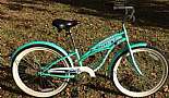 More Bicycles, Beach Cruisers, Sting-Rays, and Vintage Bikes - Click to view photo 13 of 31. Sweet 24'' ladies beach cruiser found at a local garage sale for $15.00. Just needed new inner tubes and a good cleaning.